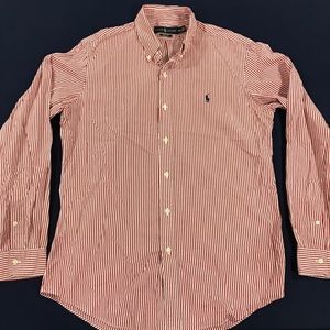 Red pin striped Ralph Lauren shirt